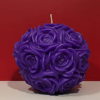 The Grand Rose Ball Candle - A Large Table Centerpiece and an Unforgettable High-end, Handcrafted Gift