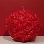 The Grand Rose Ball Candle - A Large Table Centerpiece and an Unforgettable High-end, Handcrafted Gift