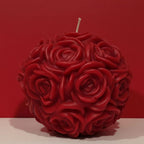 The Grand Rose Ball Candle - A Large Table Centerpiece and an Unforgettable High-end, Handcrafted Gift