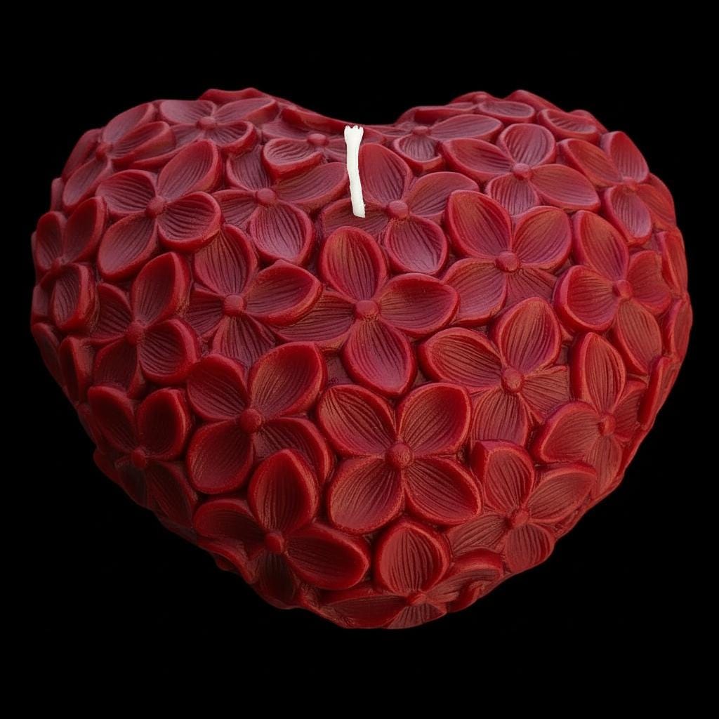 Floral Heart Candle: Large Valentine's Day Love Shack Fragrance