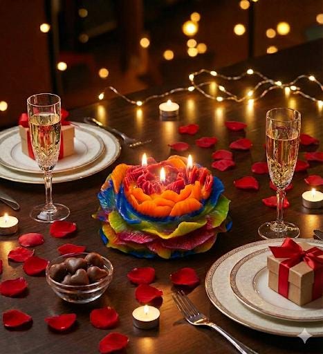 A Valentine's Day Classic Candle - The Shack's 3-Wicked Blooming Peony Masterpiece