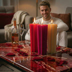 12" Tall Large Pillar Candle - 75+ hours burn time