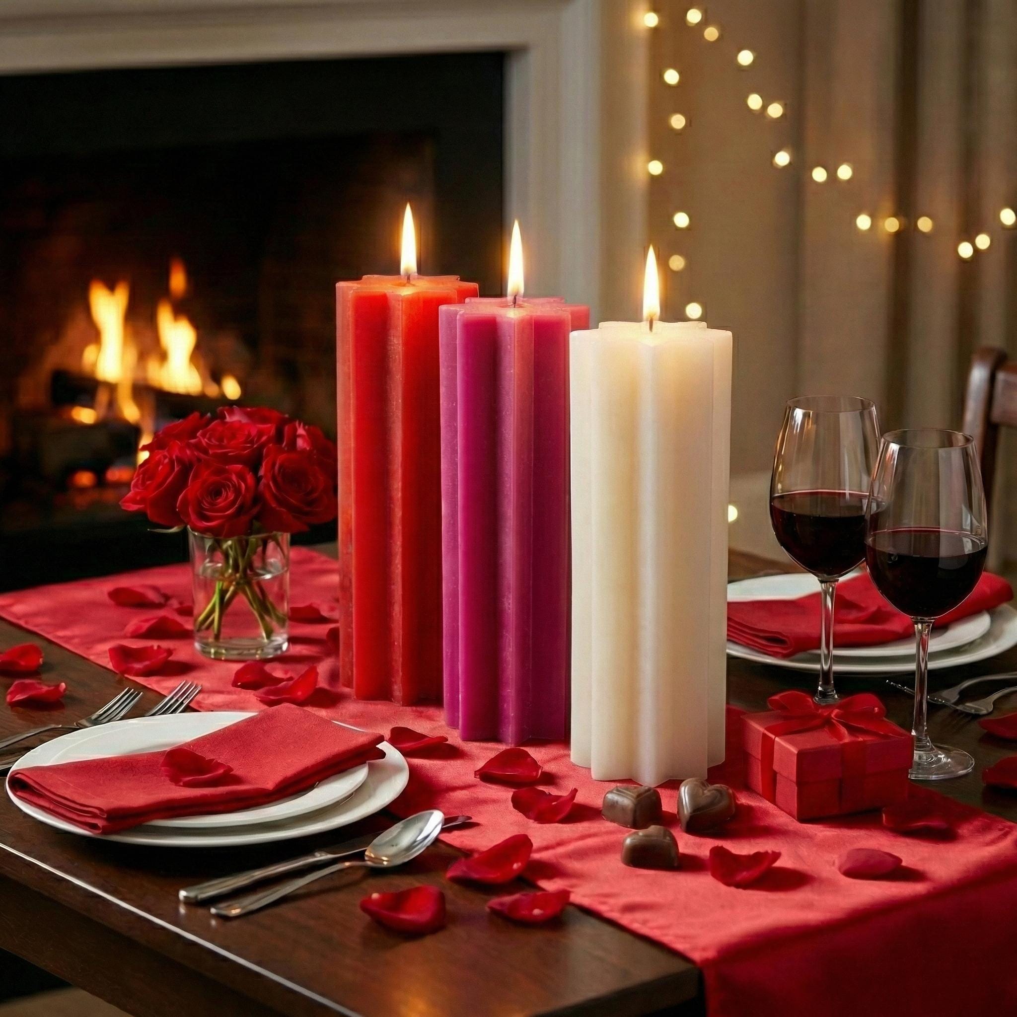 12" Tall Large Pillar Candle - 75+ hours burn time