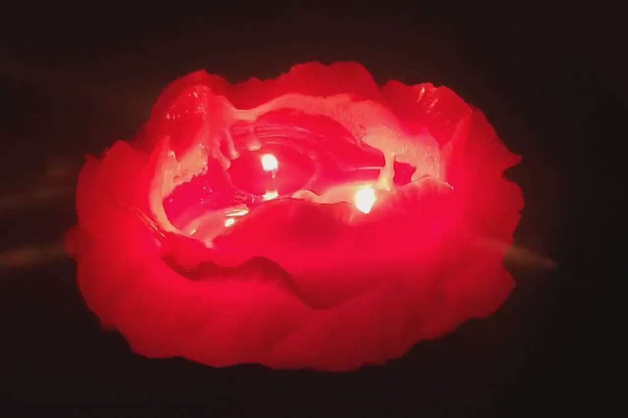Customizable Peony Flower Candle