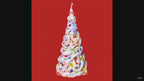 Candy Tree Christmas Candle – Colorful Holiday Decor, Novelty Candle