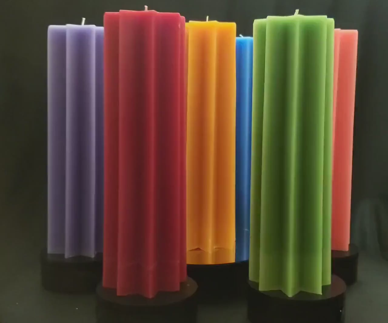 12" Tall Large Pillar Candle - 75+ hours burn time