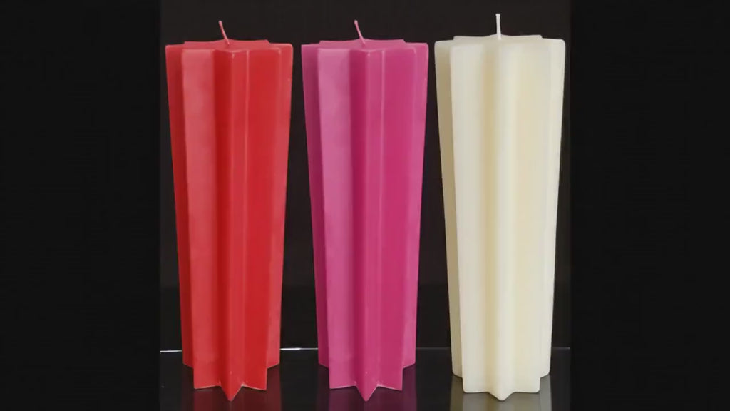 12" Tall Large Pillar Candle - 75+ hours burn time