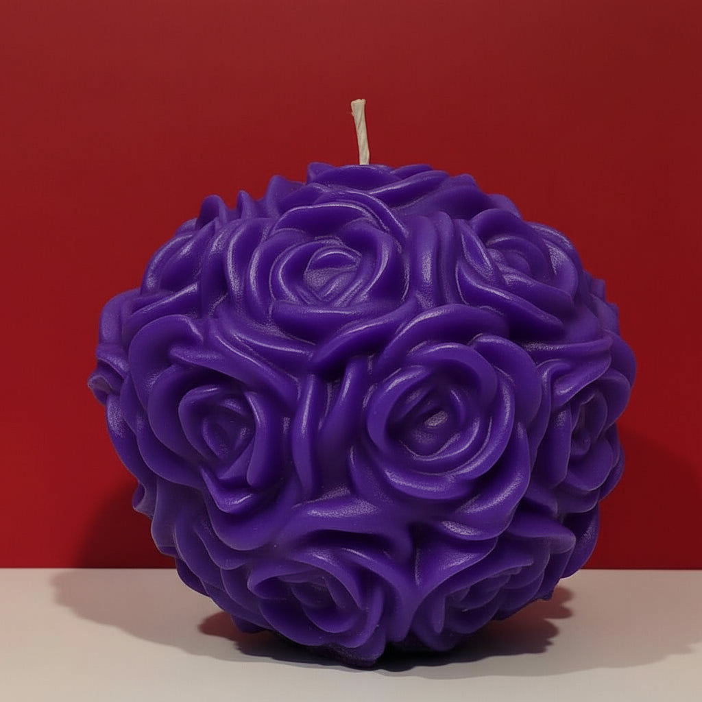 Glowing Rose Ball Candle - A Love Shack Gift Favorite