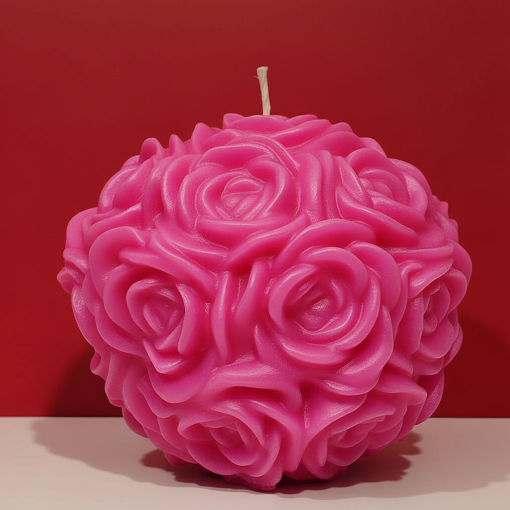 Glowing Rose Ball Candle - A Love Shack Gift Favorite
