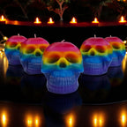 Rainbow Skulls and Pumpkins