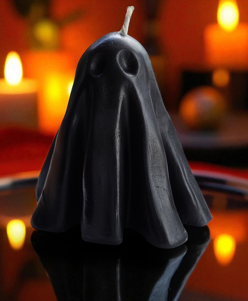 Elegant Jet Black Candles: The Love Shack Candles. Delicious Deep Darkness Halloween 2025