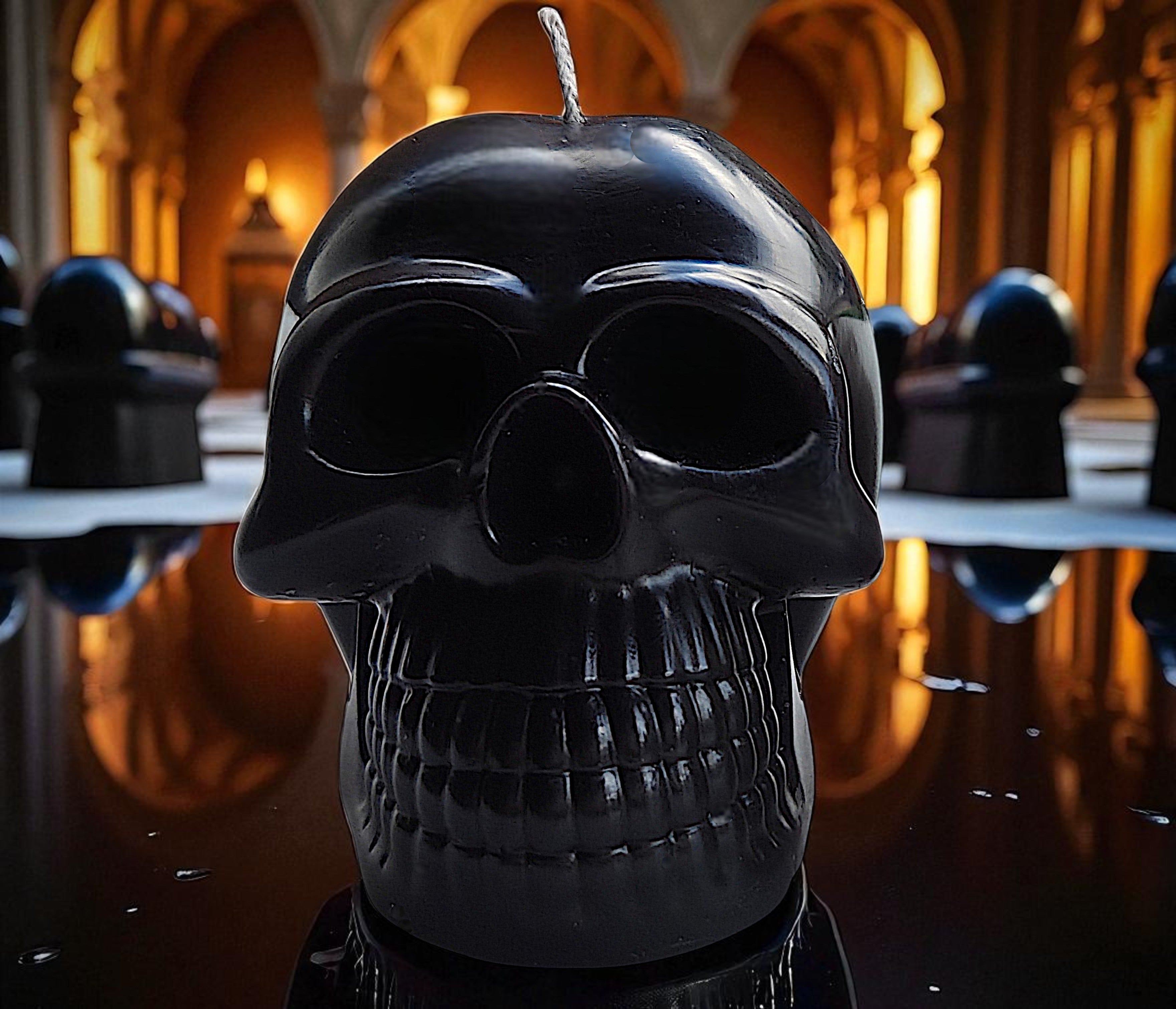 Elegant Jet Black Candles: The Love Shack Candles. Delicious Deep Darkness Halloween 2025