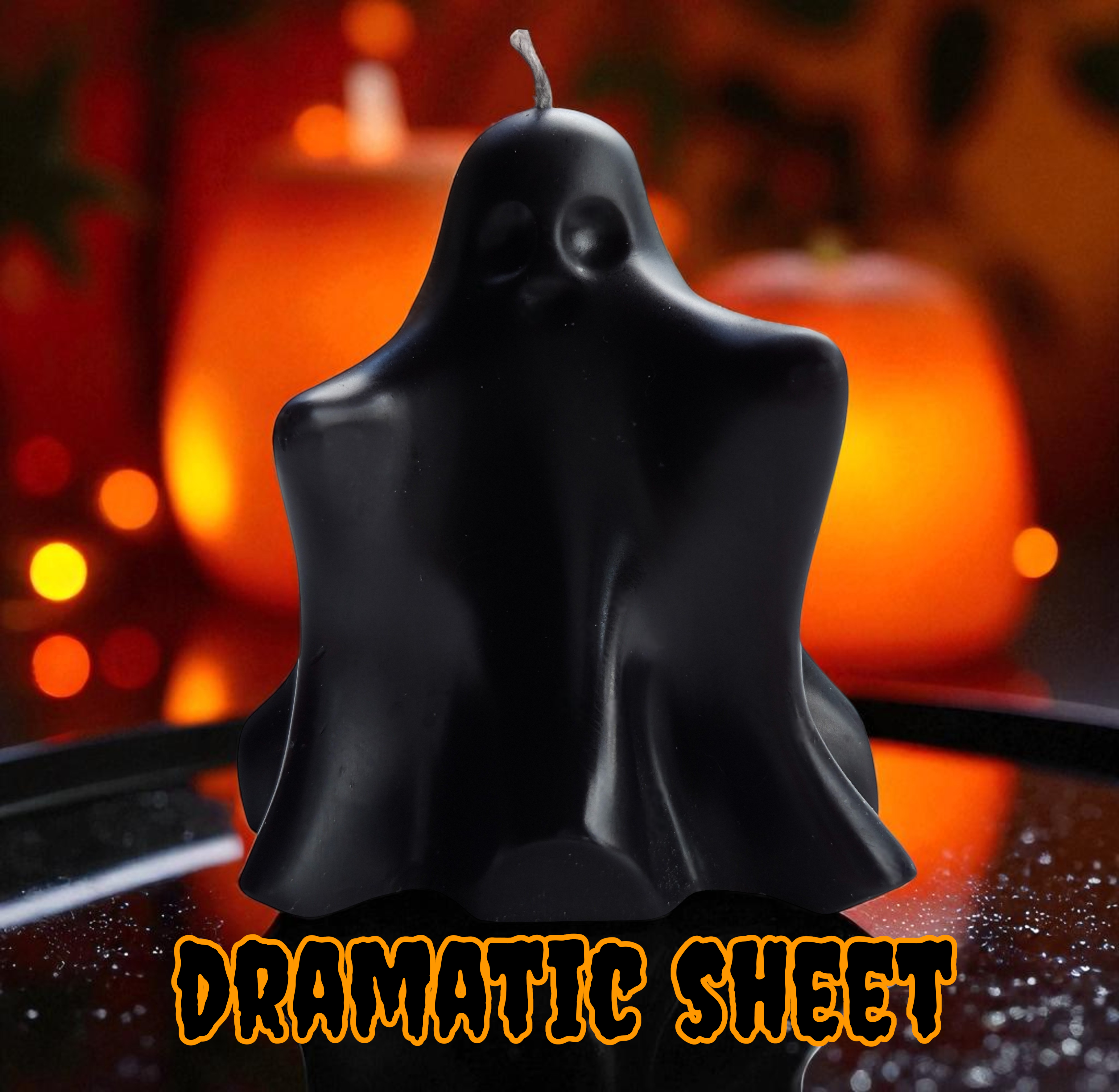 Elegant Jet Black Candles: The Love Shack Candles. Delicious Deep Darkness Halloween 2025